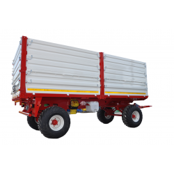 8 TON İKİ DİNGİL DÖRT LASTİK SAC KASA GERİ DAMPERLİ RÖMORK