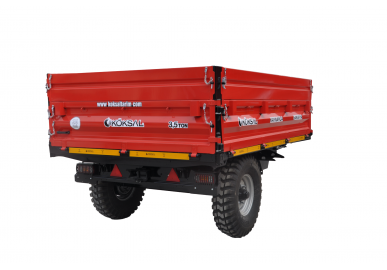 3,5 TON TEK DİNGİL İKİ LASTİK RÖMORKU 