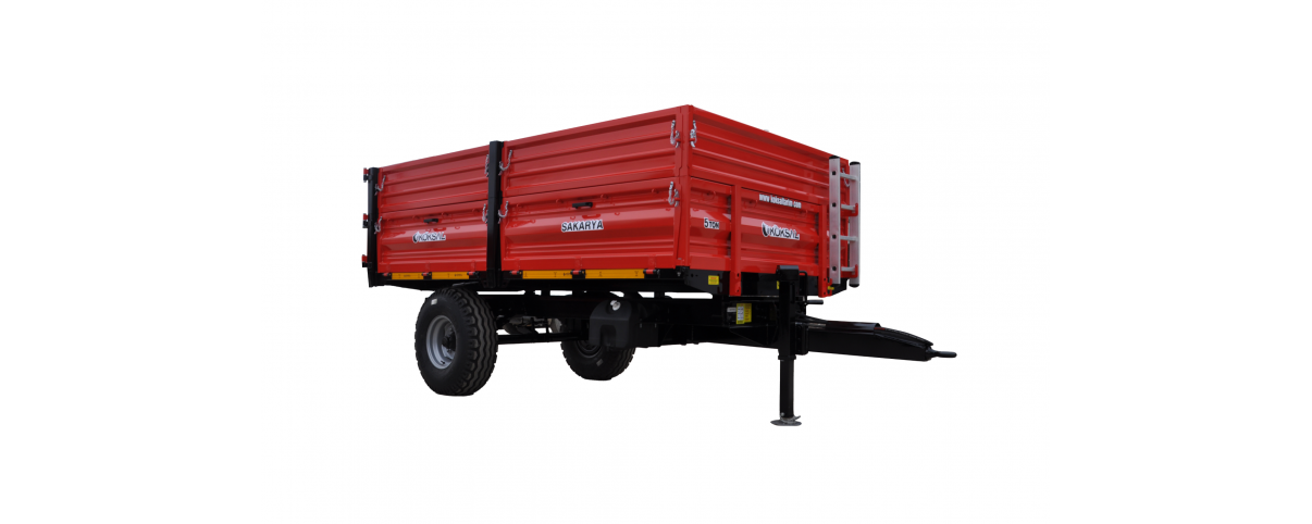 5 TON TEK DİNGİL İKİ LASTİK RÖMORKU