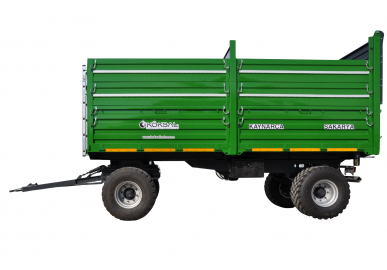 12 TON İKİ DİNGİL DÖRT LASTİK SAC KASA GERİ DAMPERLİ RÖMORK