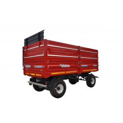 5 TON İKİ DİNGİL DÖRT LASTİK SAC KASA GERİ DAMPERLİ RÖMORK