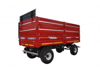 5 TON İKİ DİNGİL DÖRT LASTİK SAC KASA GERİ DAMPERLİ RÖMORK