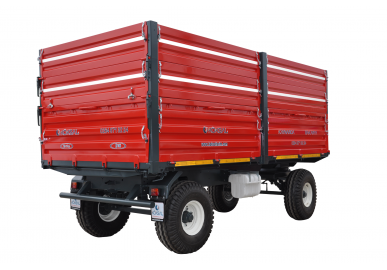 6 TON İKİ DİNGİL DÖRT LASTİK SAC KASA GERİ DAMPERLİ RÖMORK